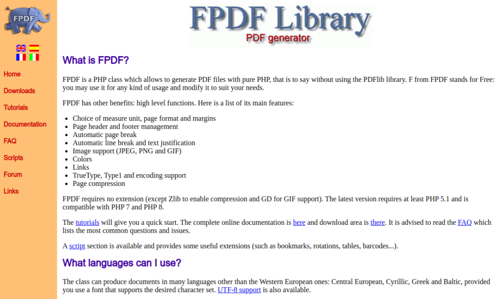 FPDF Library